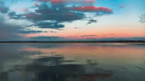 Zachód słońca nad jeziorem Gołdopiwo, marzec 2023 r. - zdjęcie 43