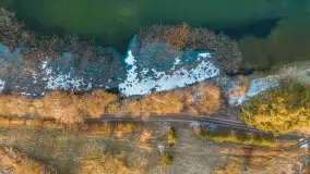 Zachód słońca nad jeziorem Gołdopiwo, marzec 2023 r. - zdjęcie 17