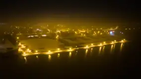 Nocne Giżycko z lotu ptaka, marzec 2023 r. - zdjęcie 47