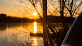 Zachód słońca nad jeziorem Tałty, końcówka lutego 2023 r. - zdjęcie 6