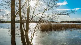 Grodzisko Św. Góra, jezioro Wojnowo, marzec 2023 r. - zdjęcie 23