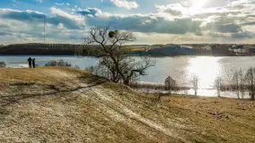 Grodzisko Św. Góra, jezioro Wojnowo, marzec 2023 r. - zdjęcie 61