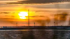 Zachód słońca nad jeziorem Mamry, plaża miejska w Węgorzewie - zdjęcie 12