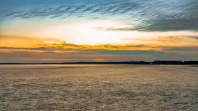 Zachód słońca nad jeziorem Mamry, plaża miejska w Węgorzewie - zdjęcie 21