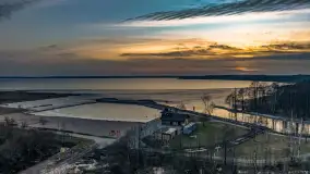 Zachód słońca nad jeziorem Mamry, plaża miejska w Węgorzewie - zdjęcie 51