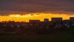 Zachód słońca, z innej perspektywy, marzec 2023 r. - zdjęcie 1