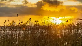 Zachód słońca nad jeziorem Martiany, marzec 2023 r. - zdjęcie 16