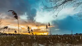 Zachód słońca nad jeziorem Martiany, marzec 2023 r. - zdjęcie 3