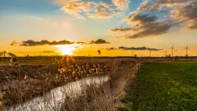 Zachód słońca nad rzeką Guber, kwiecień 2023 r. - zdjęcie 44