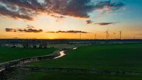 Zachód słońca nad rzeką Guber, kwiecień 2023 r. - zdjęcie 27