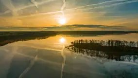 Wschód słońca nad jeziorem Dejguny, kwiecień 2023 r. - zdjęcie 34
