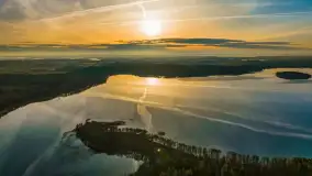 Wschód słońca nad jeziorem Dejguny, kwiecień 2023 r. - zdjęcie 2