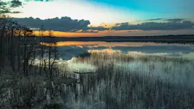 Zachód słońca nad jeziorem Dejguny, Lisi Ogon, kwiecień 2023 r. - zdjęcie 30