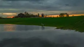 Zachód słońca nad jeziorem Dejgunek, kwiecień 2023 r.  - zdjęcie 9