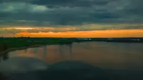 Zachód słońca nad jeziorem Dejgunek, kwiecień 2023 r.  - zdjęcie 22