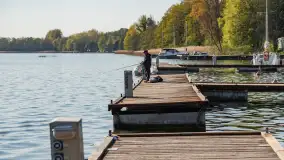 Port Piękny Brzeg nad jeziorem Święcajty, maj 2023 - zdjęcie 5