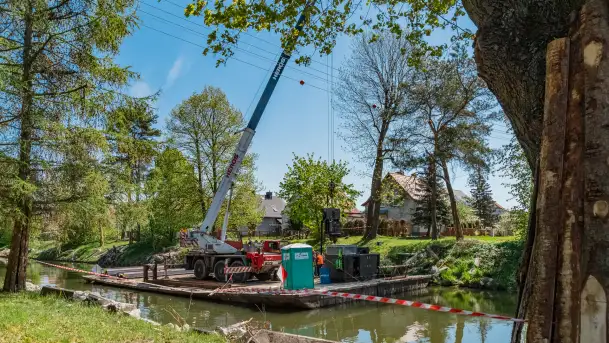 Kanał Łuczański w remoncie, postęp prac, maj 2023 r. - zdjęcie 8
