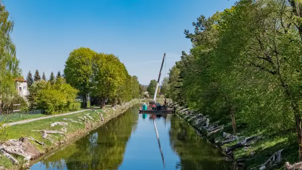Kanał Łuczański w remoncie, postęp prac, maj 2023 r. - zdjęcie 10