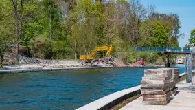 Kanał Łuczański w remoncie, postęp prac, maj 2023 r. - zdjęcie 22