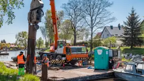 Kanał Łuczański w remoncie, postęp prac, maj 2023 r. - zdjęcie 35