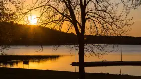 Zachód słońca nad jeziorem Kisajno, maj 2023 r. - zdjęcie 12