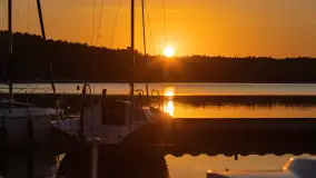 Zachód słońca nad jeziorem Kisajno, maj 2023 r. - zdjęcie 24