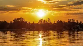 Zachód Słońca w Tle Dla Mew, jezioro Boczne, maj 2023 r. - zdjęcie 13