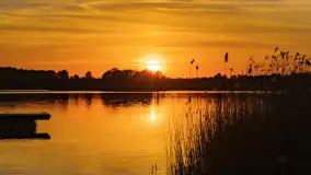 Zachód słońca nad jeziorem Tajty, okolice Wronki - zdjęcie 31