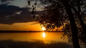 Zachód słońca nad jeziorem Kisajno, Pierkunowo - zdjęcie 14