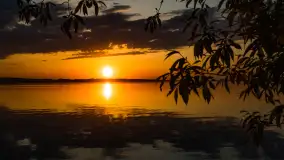 Zachód słońca nad jeziorem Kisajno, Pierkunowo - zdjęcie 9