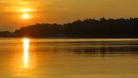 Wschód słońca nad jeziorem Kisajno, Łabędzi Ostrów, czerwiec 2023 r. - zdjęcie 18