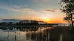 Zachód słońca nad jeziorem Mój, maj 2023 r. - zdjęcie 5