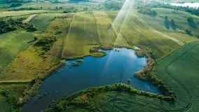 Mazurskie pola i łąki z lotu ptaka, czerwiec 2023 r. - zdjęcie 10