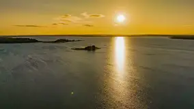 Wschód słońca nad jeziorem Mamry, Stanica Wodna Kietlice, sierpień 2023 r. - zdjęcie 54