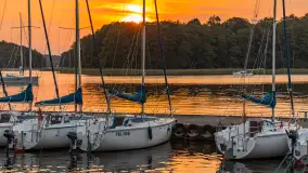 Zachód słońca nad jeziorem Kisajno, wrzesień 2023 r. - zdjęcie 12