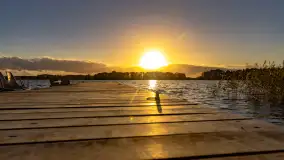 Zachód słońca nad jeziorem Mój, październik 2023 r. - zdjęcie 5