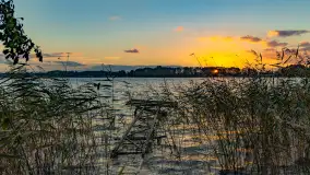 Zachód słońca nad jeziorem Mój, październik 2023 r. - zdjęcie 25