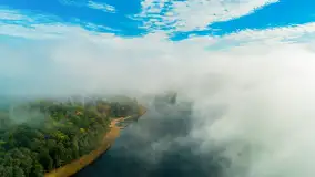 Październikowe mgły nad jeziorem Kisajno - zdjęcie 7