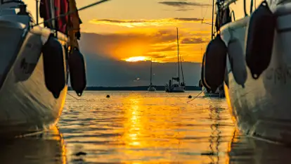 Sierpniowy zachód słońca nad Darginem, Sun Bila Pieczarki
