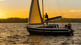 Zachód słońca nad jeziorem Bełdany, Mazurski Raj - zdjęcie 20