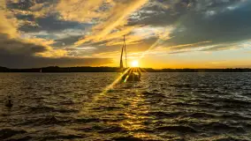 Zachód słońca nad jeziorem Bełdany, Mazurski Raj - zdjęcie 32