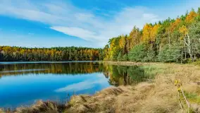 Magia mazurskiej jesieni nad jeziorem Wesołek, listopad 2023 r. - zdjęcie 51