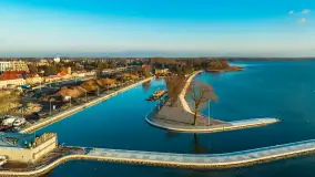 Ekomarina Giżycko i Niegocin przed zachodem słońca, listopad 2023 r. - zdjęcie 9