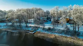 Zimowa wersja Mazur w okolicach Łabędziego Ostrowia i jeziora Kisajno - zdjęcie 15