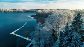Zimowa wersja Mazur w okolicach Łabędziego Ostrowia i jeziora Kisajno - zdjęcie 58