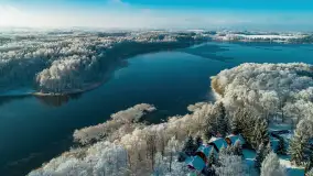 Zimowa wersja Mazur w okolicach Łabędziego Ostrowia i jeziora Kisajno - zdjęcie 44