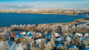 Zimowe Mazury nad jeziorem Święcajty w Ogonkach, listopad 2023 r. - zdjęcie 5