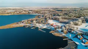 Zimowe Mazury nad jeziorem Święcajty w Ogonkach, listopad 2023 r. - zdjęcie 34