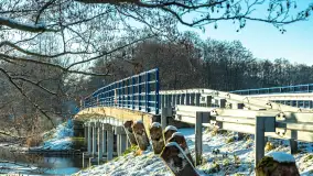 Most Sztynorcki, jeziora Dargin i Kirsajty w zimowej odsłonie, listopad 2023 r. - zdjęcie 32