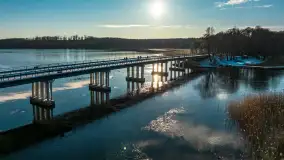 Most Sztynorcki, jeziora Dargin i Kirsajty w zimowej odsłonie, listopad 2023 r. - zdjęcie 17